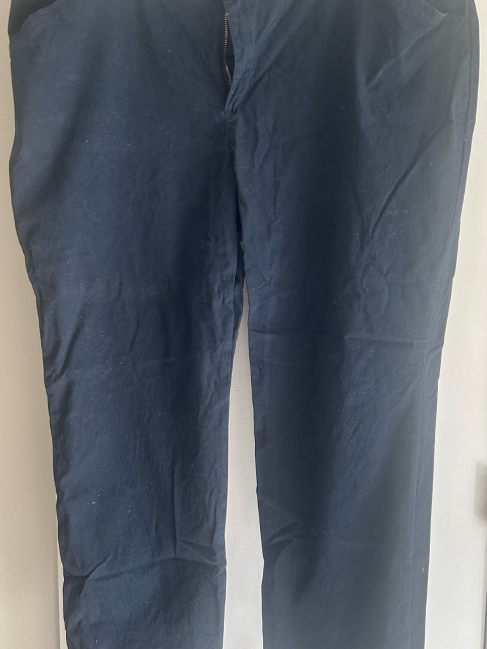 Lee Navy Relaxed Fit Straight-Leg Pants